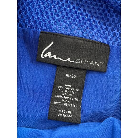 Lane Bryant Womens Size 18/20 Royal Blue Sleeveless Dress Poly Spandex - Picture 3 of 9